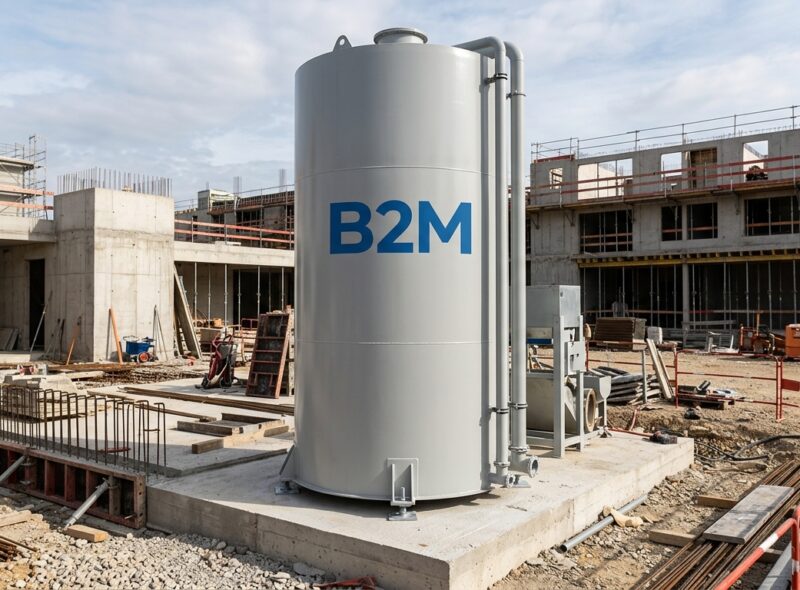 Livraison de béton en silo à Berre-l'Étang