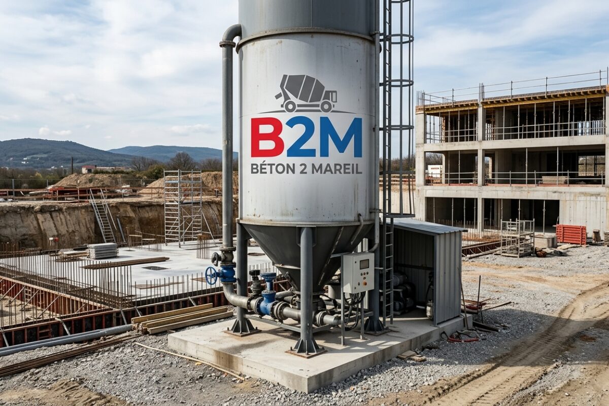 Livraison de béton en silo à Bouc-Bel-Air